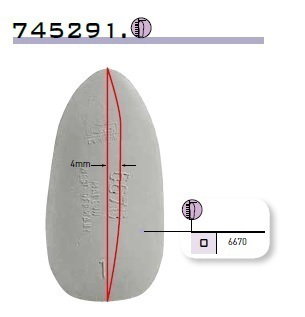 HEELCUSHION LATEX 6670