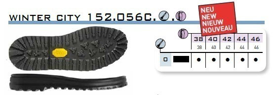 VIBRAM S. 056C WINTERCITY - 46 BLACK