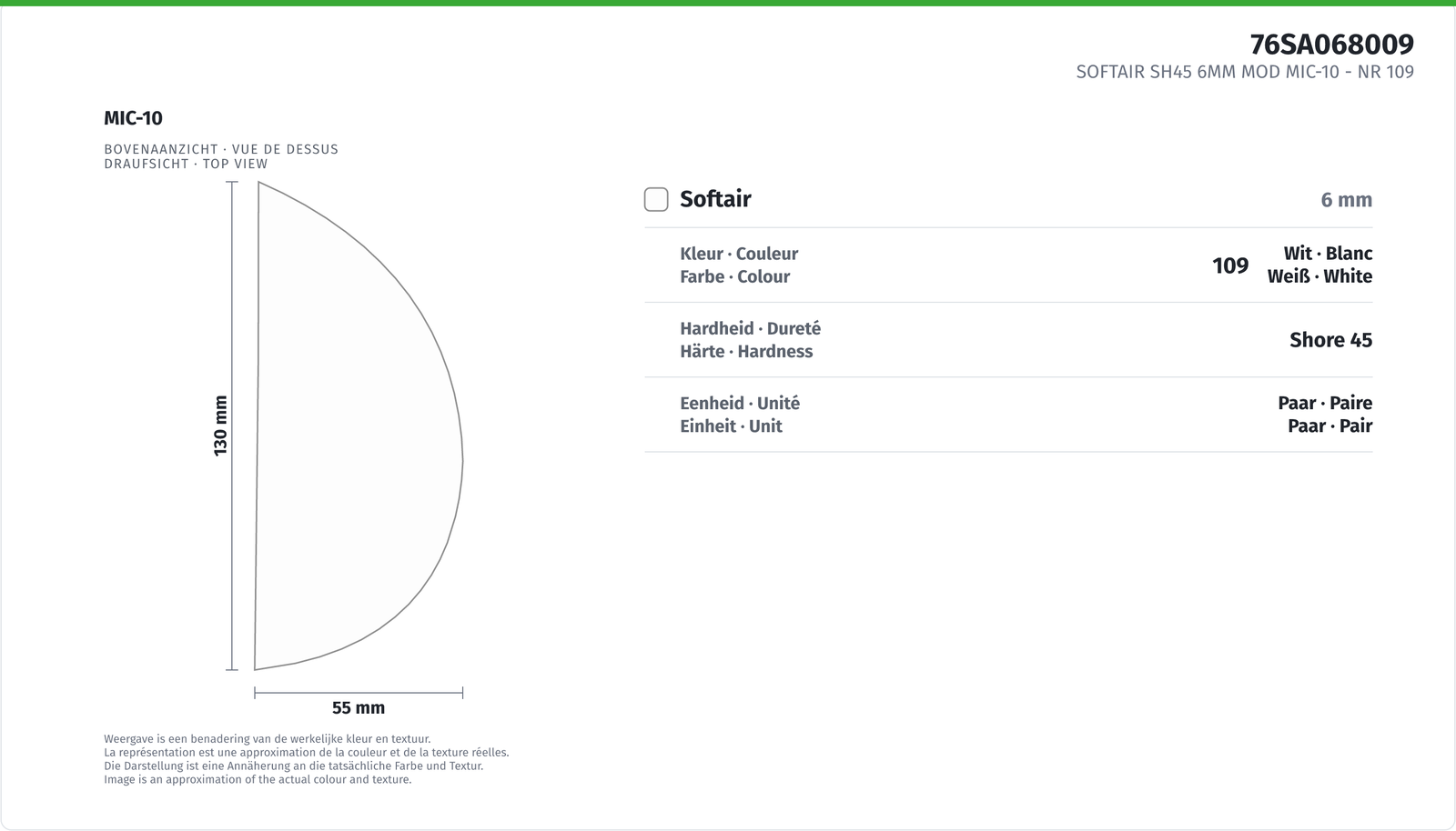 SOFTAIR SH45 6MM MOD MIC-10 NR 109