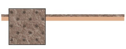 PPT-TT BEIGE+TAUPE 2.4MM PERFO 137x73CM