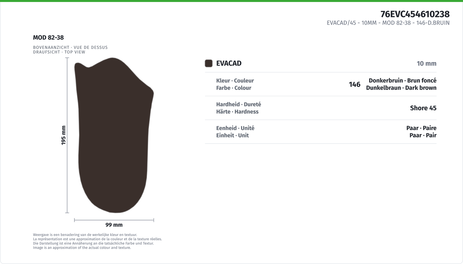 EVACAD/45 - 10MM - MOD 82-38 146-D.BRAUN