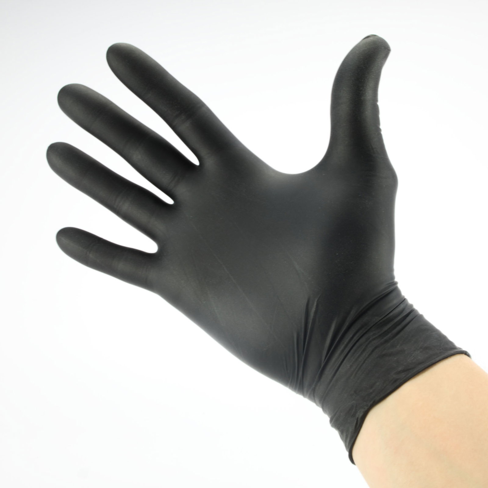 GLOVE NITRIL SIZE L BLACK - 100 PC