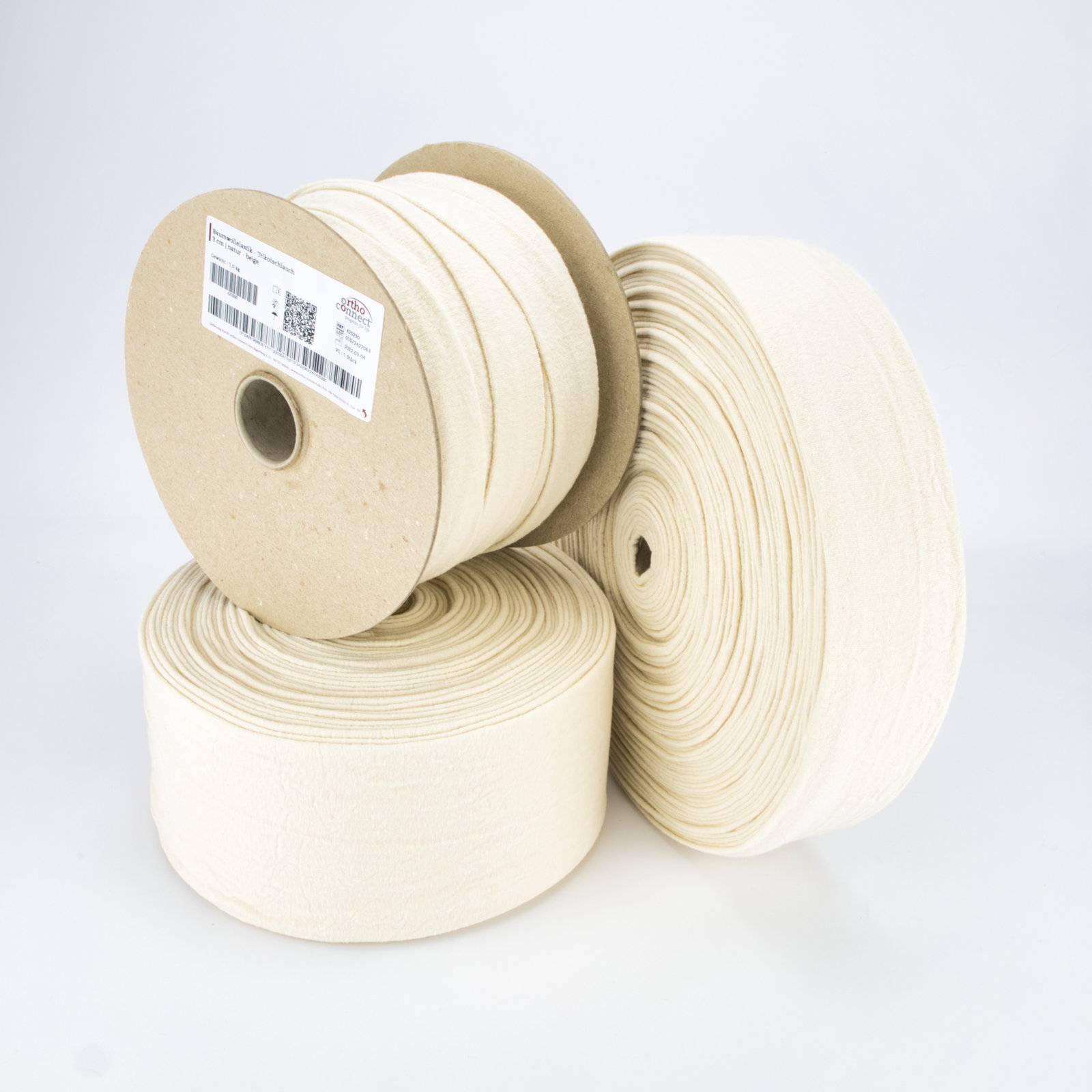 COTTON STOCKINETTE ELASTIC 11CM - 1.0 KG - NATUR