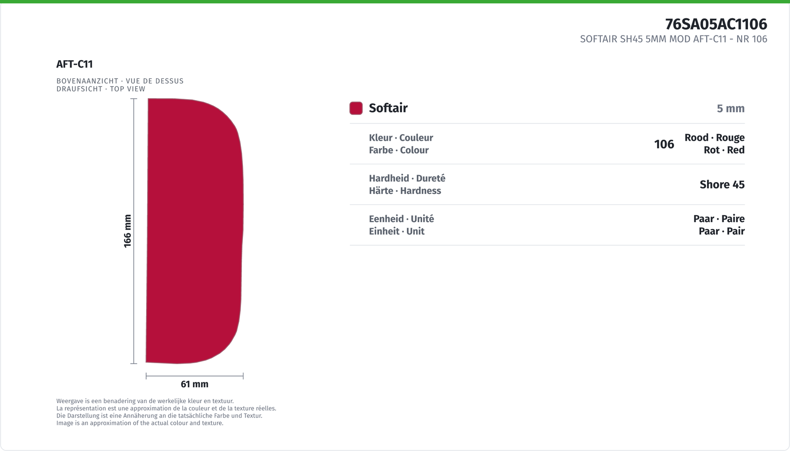 SOFTAIR SH45 5MM MOD AFT-C11 NR 106