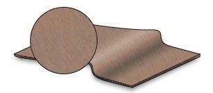 VILEDON BEIGE 0.5 MM MINI-ROLL 12.5CM X 50M