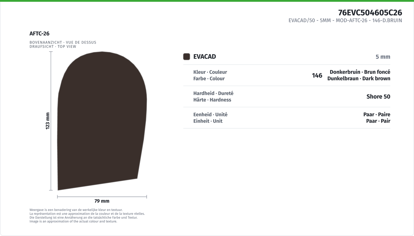 EVACAD/50 - 5MM - MOD-AFTC-26 146-D.BROWN