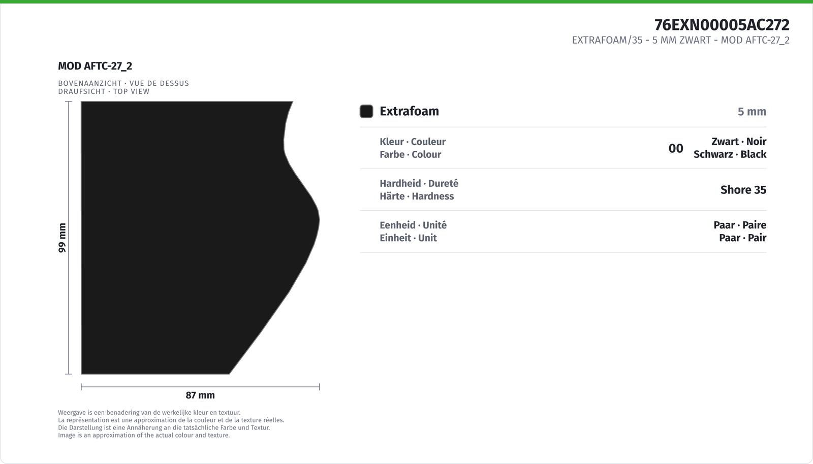 EXTRAFOAM/35 - 5 MM SCHWARZ MOD AFTC-27_2