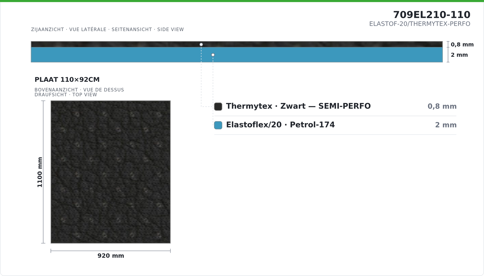 ELASTOFLEX-20/TT-PERFO LAMIN-110X92CM