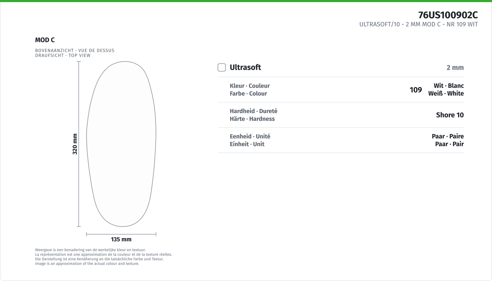 ULTRASOFT/10 - 2 MM MOD C NR 109 WIT