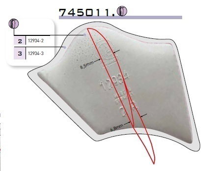 FOOT SUPPORT LATEX 12934 NR 2 