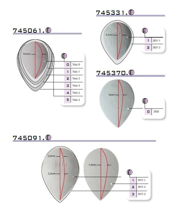 PAD R-ROSA TEARDROP 9000/060 NR 2