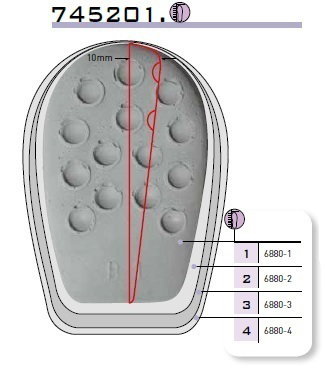 HEELCUSHION LATEX 6880 NR 2 