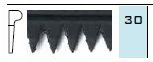 WELT 1230 RUBBER TOOTH - BLACK