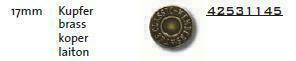 JEANS BUTTON JP/1145/17 MM - 50 PCS