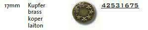 JEANS BUTTON JP/1675/17 MM - 50 PCS