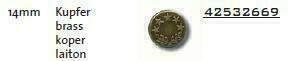 JEANS BUTTON JP/2669/14 MM - 50 PCS