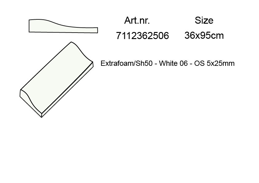 OS EXTRAF/SH50 - 5X25 36X95CM * KL-06