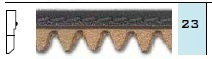 WELT 1023 LEATHER TOOTH - BLACK