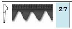 WELT 1227 RUBBER TOOTH - BLACK