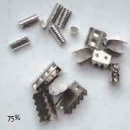 LACE-HOOKS ROUND THIN / 100 PC 
